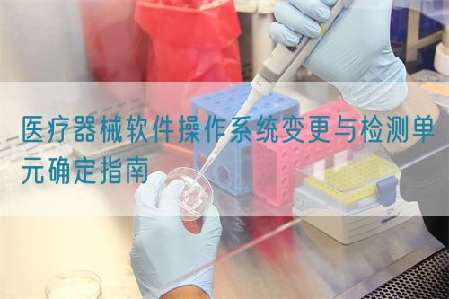 醫(yī)療器械軟件操作系統(tǒng)變更與檢測單元確定指南(圖1)