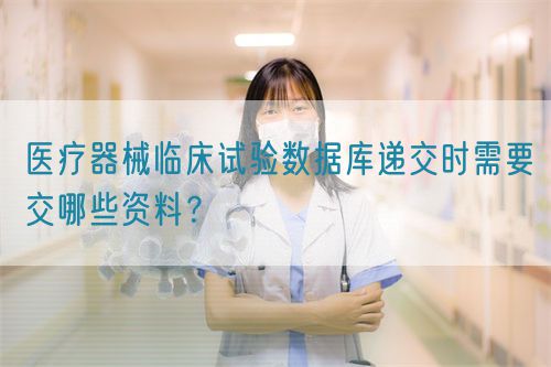 醫(yī)療器械臨床試驗數據庫遞交時需要交哪些資料？(圖1)